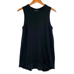 Athleta Black Itinerary Sleeveless‎ Layered Merino Wool Sweater Size Small S